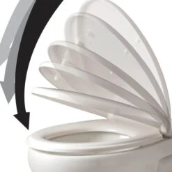 Thermoplast White Soft Close Toilet Seat -Habitat Store 1000095417 alt03
