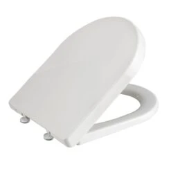 Thermoplast White Soft Close D Shape Toilet Seat -Habitat Store 1000095419 alt03