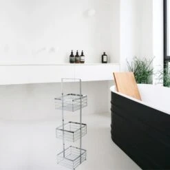 Chrome Storage Caddy 9 Chrome Storage Caddy -Habitat Store 1000109734 alt01