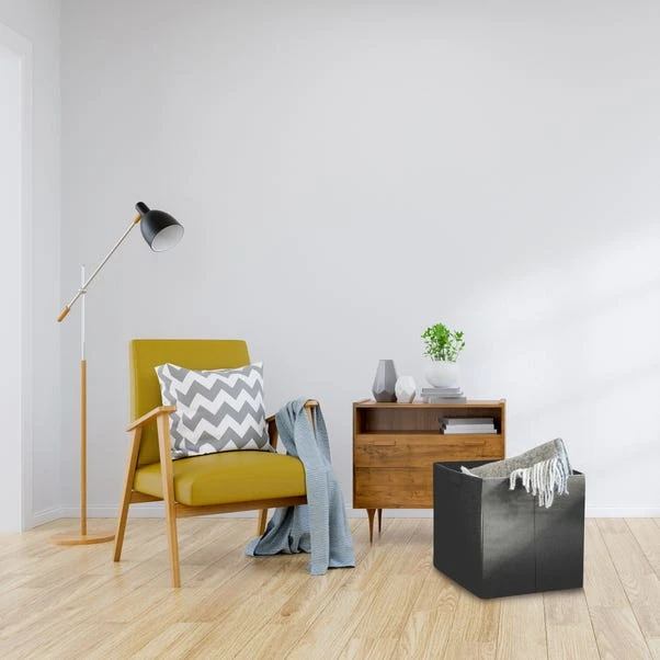 Set Of 3 Grey Foldable Storage Boxes 6 Set Of 3 Grey Foldable Storage Boxes - Image 4