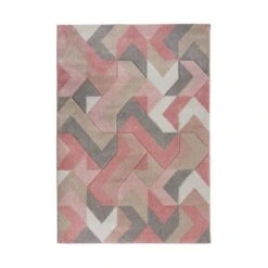 Hand Carved Aurora Geometric Rug 24 Hand Carved Aurora Geometric Rug -Habitat Store 1000143762 alt05