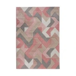 Hand Carved Aurora Geometric Rug 25 Hand Carved Aurora Geometric Rug -Habitat Store 1000143762 alt06