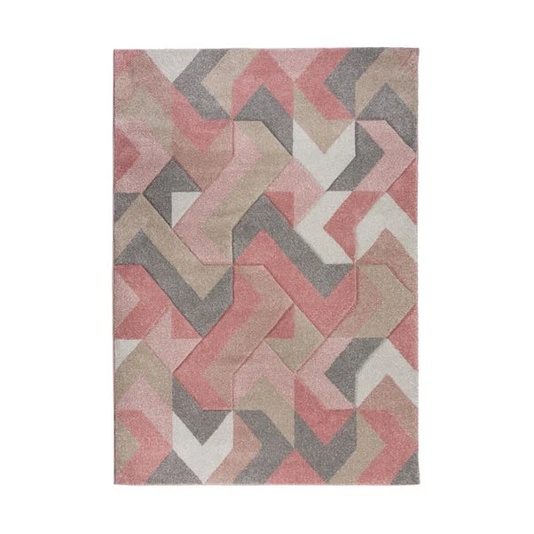 Hand Carved Aurora Geometric Rug 9 Hand Carved Aurora Geometric Rug - Image 7