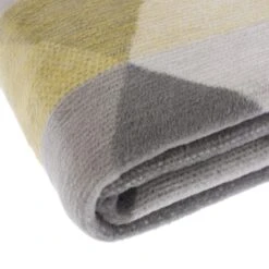 Super Soft Geo Ochre Throw -Habitat Store 1000152687 alt03