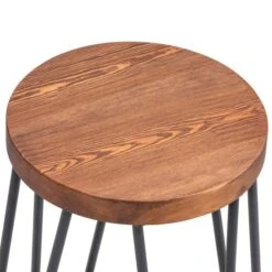 Torino Counter Height Bar Stool, Black Metal -Habitat Store 1000157997 alt04