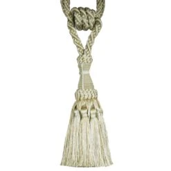 Small Tassel Cream Tieback