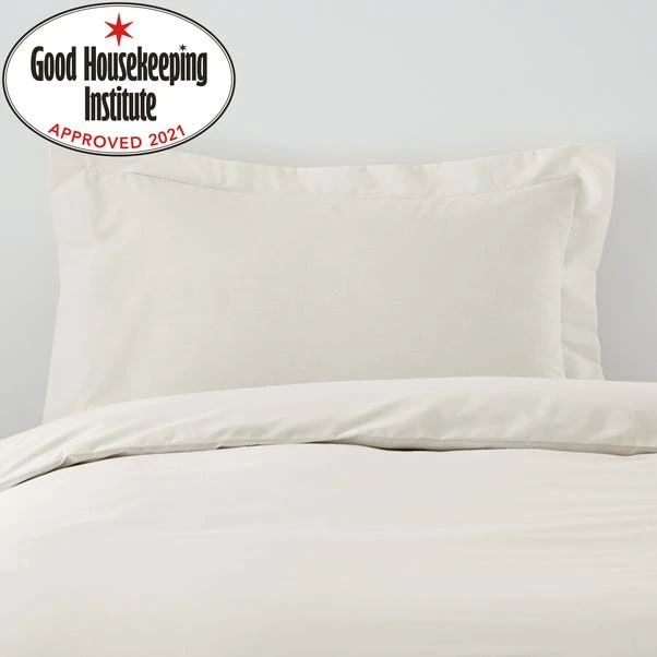 Non Iron Plain Dye Ivory Oxford Pillowcase 3 Non Iron Plain Dye Ivory Oxford Pillowcase