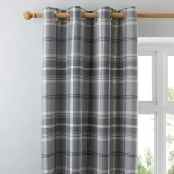 Highland Check Eyelet Curtains -Habitat Store 30151230