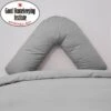 Non Iron Plain Dye Slate V-Shaped Pillowcase -Habitat Store 30168391