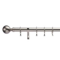 Ashton Extendable Metal Curtain Pole With Rings 41 Ashton Extendable Metal Curtain Pole With Rings -Habitat Store 30200752