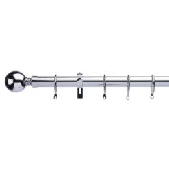 Ashton Extendable Metal Curtain Pole With Rings 31 Ashton Extendable Metal Curtain Pole With Rings -Habitat Store 30201837