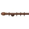 Oregon Acacia Fixed Wooden Curtain Pole With Rings -Habitat Store 30214475