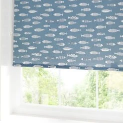 Blue Fish Daylight Moisture Resistant Roller Blind -Habitat Store 30238872 alt04
