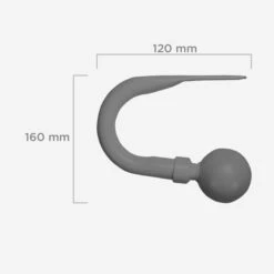 Ashton Metal Curtain Holdbacks -Habitat Store 30240463 alt09