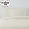 Non Iron Plain Dye Ivory Body Pillowcase -Habitat Store 30241327