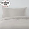 Non Iron Plain Dye Silver Body Pillowcase -Habitat Store 30241331