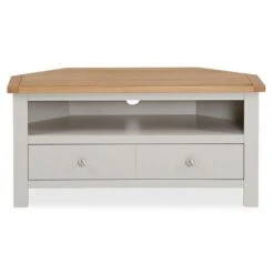 Bromley Corner TV Unit, Oak For TVs Up To 40" 29 Bromley Corner TV Unit, Oak For TVs Up To 40" -Habitat Store 30270335