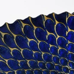 Deco Charm Teal Glass Platter -Habitat Store 30273016 alt01