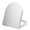 Thermoplast White Soft Close D Shape Toilet Seat -Habitat Store 30287014