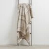 Super Soft Plaid Check Natural Throw -Habitat Store 30410648