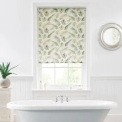 Voyager Green Leaf Moisture Resistant Daylight Roller Blind -Habitat Store 30437527