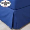 Non Iron Plain Dye Navy Pleated Valance -Habitat Store 30565003