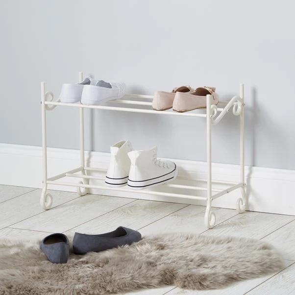 Cream Shoe Rack 3 Cream Shoe Rack