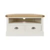 Compton Corner TV Unit, Ivory And Oak For TVs Up To 42" -Habitat Store 30605506