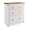 Corona 4 Drawer Chest, White & Pine -Habitat Store 30606749