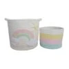 Unicorn Dreams Pack Of 2 Storage Baskets 2 Unicorn Dreams Pack Of 2 Storage Baskets -Habitat Store 30610001