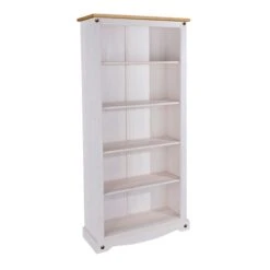 Corona Tall Bookcase, White