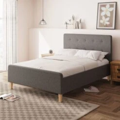 Ashbourne Fabric Side Lift Ottoman Bed Frame -Habitat Store 30618653