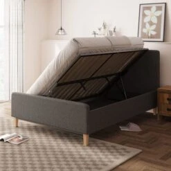 Ashbourne Fabric Side Lift Ottoman Bed Frame -Habitat Store 30618653 alt01