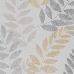 Leah Leaf Ochre Blackout Roller Blind -Habitat Store 30634075 alt01