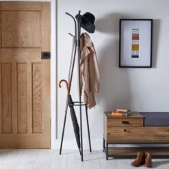 Metal Black Coat Stand