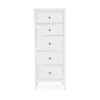 Lynton Tall Small 5 Drawer Chest, White 2 Lynton Tall Small 5 Drawer Chest, White -Habitat Store 30646747