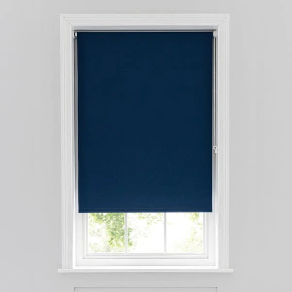 Navy Blackout Moisture Resistant Roller Blind 4 Navy Blackout Moisture Resistant Roller Blind - Image 2