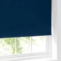 Navy Blackout Moisture Resistant Roller Blind 8 Navy Blackout Moisture Resistant Roller Blind -Habitat Store 30652025 alt04