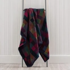 Super Soft Textured Check Multicoloured Throw -Habitat Store 30655841