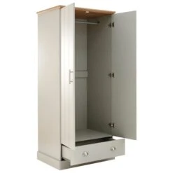 Kendal Double 1 Drawer Wardrobe, Grey -Habitat Store 30662661 alt04
