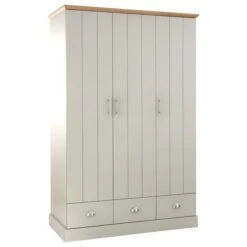 Kendal Triple Wardrobe, Grey 14 Kendal Triple Wardrobe, Grey -Habitat Store 30662662 alt03