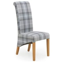 Set Of 2 Chester Dining Chairs, Woven Check Fabric 15 Set Of 2 Chester Dining Chairs, Woven Check Fabric -Habitat Store 30662746 alt02