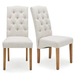 Darcy Set Of 2 Dining Chairs, Linen -Habitat Store 30662760 alt02