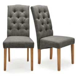 Darcy Set Of 2 Dining Chairs, Linen