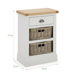 Compton Tall Side Table With Baskets, Ivory 17 Compton Tall Side Table With Baskets, Ivory -Habitat Store 30666561 alt09