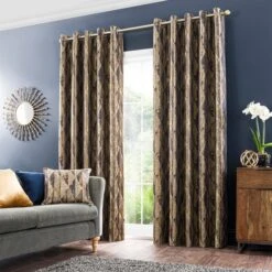 Luxor Metallic Eyelet Curtains 31 Luxor Metallic Eyelet Curtains -Habitat Store 30670282 alt01