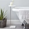 Marble Effect Top White Bath Table -Habitat Store 30670549