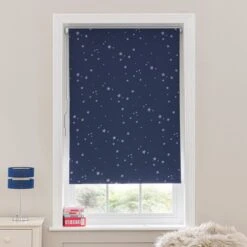 Glow In The Dark Stars Cordless Blackout Roller Blind -Habitat Store 30672563