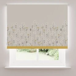 Scandi Flowers Natural Blackout Roller Blind -Habitat Store 30674832 alt03