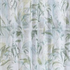Tropical Leaf Hidden Tab Top Single Voile Panel -Habitat Store 30676514 alt02